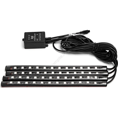 Aigostar - LED RGB димируеми ленти за автомобил LED/4, 5W/5V + ДУ (AI2718)