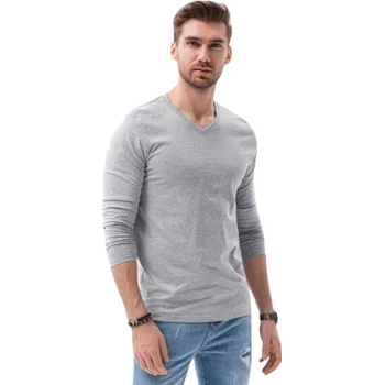 Ombre T-shirt LS 136 V7 grey melange šedé