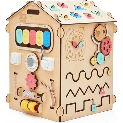 BusyKids Activity board domeček natura – Zbozi.Blesk.cz