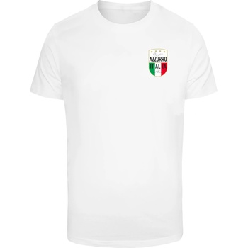 Mister Tee Тениска Azurro Italia Crest Tee white XXLUB-MT3315-00220 - Тъмносив, размер XS