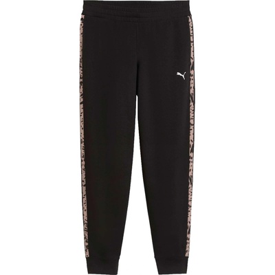 Dámske tepláky Puma ESSENTIALS GRAPHIC ANIMAL COMFORT PANTS TR CL ČiernaHnedáBiela