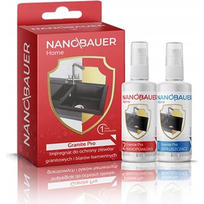 IMPREGNACE NA GRANITOVÝ DŘEZ, GRANITOVÉ DESKY A KAMENNÉ POVRCHY NANO 2x 30 ml