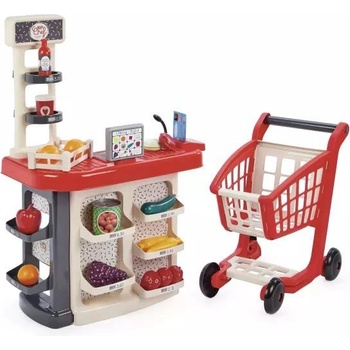 Ecoiffier Éкофиер: Пазар с пазарска количка - 20 части (7900001676)