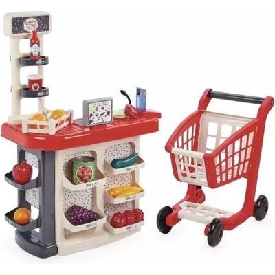 Ecoiffier Éкофиер: Пазар с пазарска количка - 20 части (7900001676)