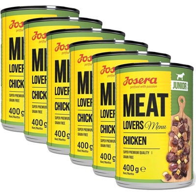 Josera Meat Lovers Menu Пиле Junior 6 x 400 г