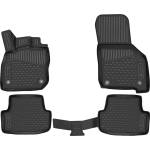 LEMENT Element 3D rubber floor mats suitable for Skoda Octavia | Mk3 III (A7) | 2013-2024 | Hatchback/Estate | 100% custom-fit all-weather floor mats made of TPE, high edge, waterproof, non-slip, odorless - 