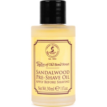 Taylor of Old Bond Street - Sandalwood Pre-Shave Oil (30 ml) Сандалово масло преди бръснене Подготовка преди бръснене