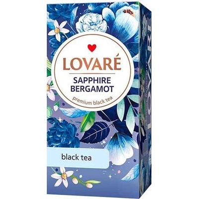 LOVARÉ Čaj Sapphire Bergamot 24 sáčkov