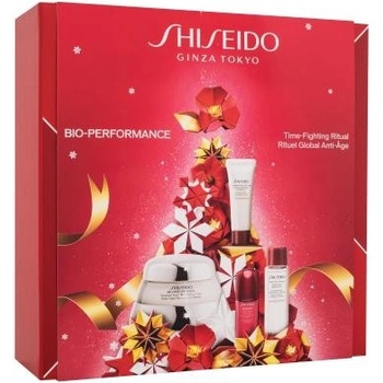 Shiseido Bio-Performance Time-Fighting Ritual darčekový set denný pleťový krém Bio-Performance 50 ml + pleťová čistiaca pena Clarifying Cleansing Foam 15 ml + pleťové tonikum Treatment Softener 30 ml