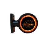  1 брой LED ЛЕД страничен габарит рогче 12 -24V оранжево - червено old school Неон Ефект с лого Vol
