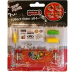 Grip & Tricks Играчка за пръсти long board, червен, с емоджита (gt-f-lb-red) - tary