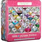 EUROGRAPHICS - Puzzle Metal Box - Tea Cup Party - 1 000 piese
