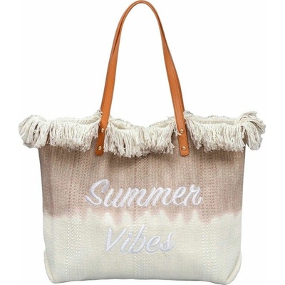 Plážová taška SUMMER VIBES béžová