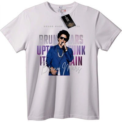 NOONEBRAND Тениска Uptown Funk на Bruno Mars - 2XL, White