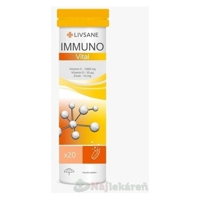 Livsane Immuno vital 20 šumivých tabliet