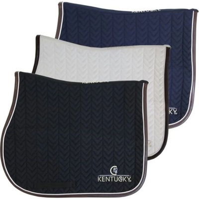 Kentucky Podsedlová dečka LEATHER FISHBONE černá