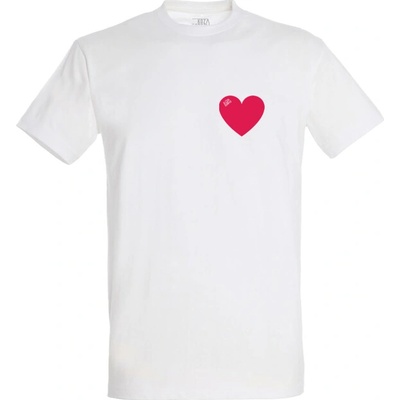 Koza Bobkov tričko Heart small Biela
