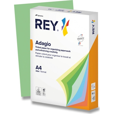 Rey Barevný Adagio listově zelená A4 80 g 500 listů