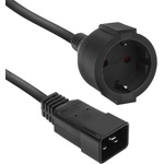 ACT Powercord C20 IEC 60320 - CEE 7/3, 0, 2 м, черен (AK5251)