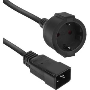 ACT Powercord C20 IEC 60320 - CEE 7/3, 0, 2 м, черен (AK5251)