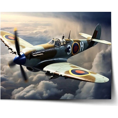 Sablio Plagát Stíhačka Spitfire - 90x60 cm