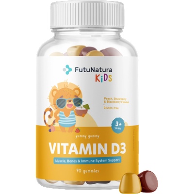 FutuNatura Kids yummy gummy Vitamin D3 - 90 гумени бонбони