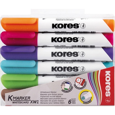 Kores Popisovač na biele a flipchartové tabule K-Marker XW1 1-3 mm, 6 farieb