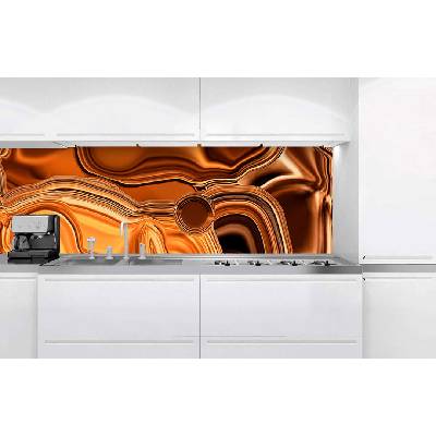 DIMEX ART Фототапет за кухня - течен хром бронз 180 x 60 см