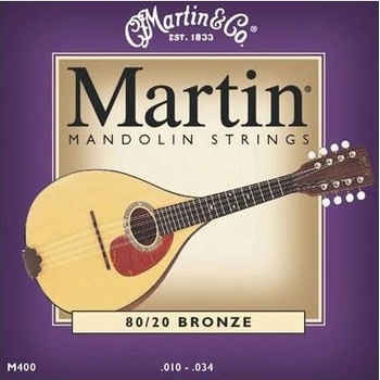 Martin M400 80/20 Bronze Mandolin Strings, Light