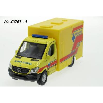 Welly Mercedes-Benz Sprinter Ambulance yellow code 43767 modely aut 1:34