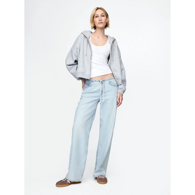 GAP Džínsy 90s Loose Mid Rise Modrá