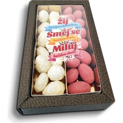 Sablio Mandle v čokoláde Ži Smej sa Miluj 2 x 80 g
