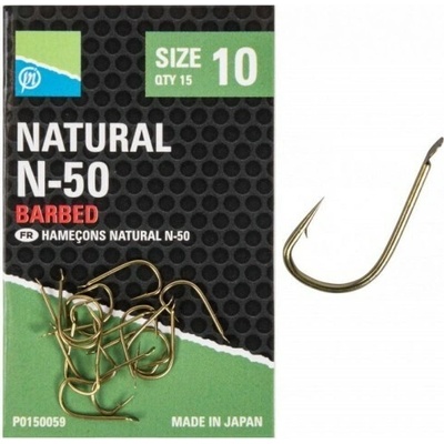 Preston Natural N-50 Hooks veľ.12 15 ks