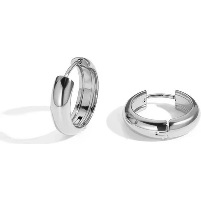 Victoria Filippi Stainless Steel Kruhové náušnice Estefani 17 mm, chirurgická ocel E-NE93067/38 Stříbrná