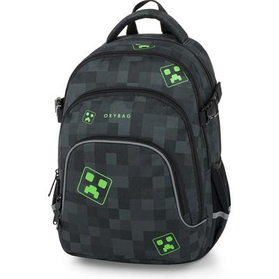 Oxybag batoh OXY SCOOLER Cubes zelená