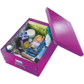 Leitz Velká univerzální krabice Click & Store, Purpurová