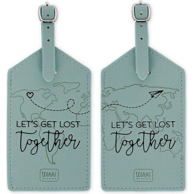 Legami Set Of 2 Luggage Tags Let'S Get Lost Together Travel – Zboží Dáma