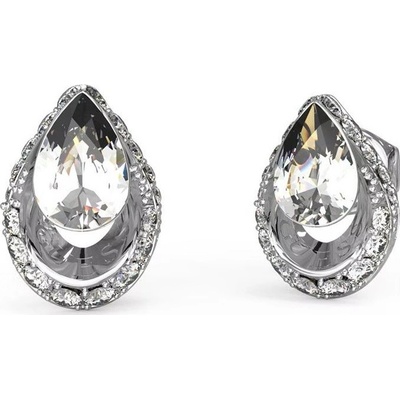 Guess Elegantní ocelové náušnice Crystal Drop JUBE03393JWRHT/U