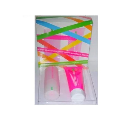 Benetton Pure Sport Woman EDT Spray 100ml + Shower Gel 200ml за жени