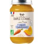 Simple Comme Био зеленчуково пюре Simple Comme Лека нощ - С морков, ориз и тиква, 6 м+, 190 g (3288131900629) - ozone