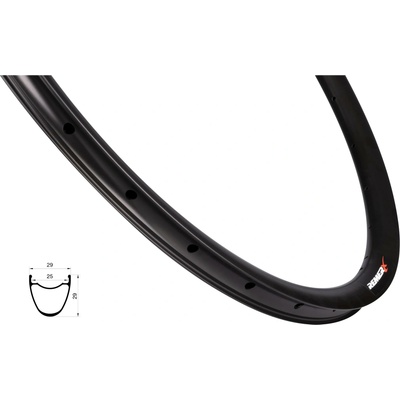 Ráfik gravel REMERX S-DISC 622x25, 32dier, čierny