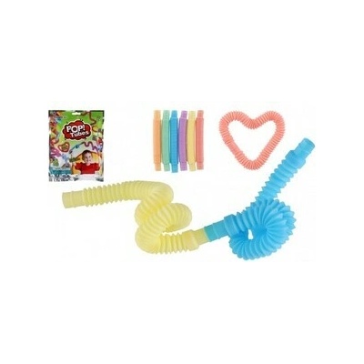 Teddies Stavebnica rúrky/rúrky naťahovacie 6 ks