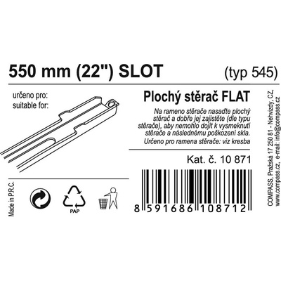 Compass Flat Bulk 550 mm 10871