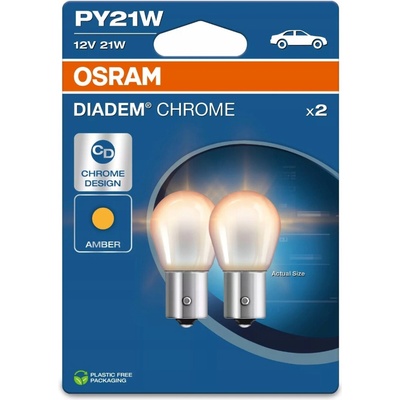 Osram PY21W 12V 21W BAU15s Diadem Chrome (7507DC-02B)