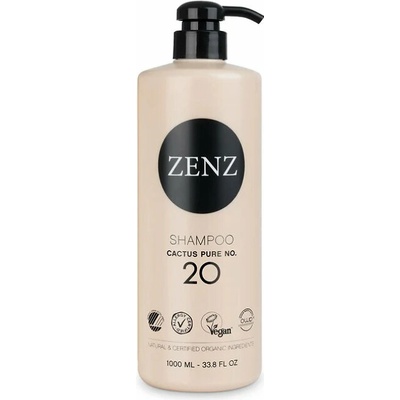 ZENZ Organic Cactus Pure No. 20 hydratačný šampón vhodné pre alergikov 1000 ml