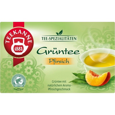 TEEKANNE Green Tea Peach Specialty Tea RFA 20 dvoukomorových sáčků