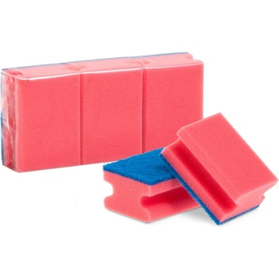 Balhome Houba na nádobí tvarovaná červená 3 ks