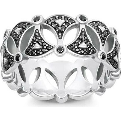 Thomas Sabo Prsten Asijské ornamenty TR2176 643 11 Sterling silver blac