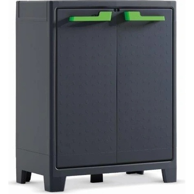 Keter 88665 Skříň Moby Low, černá, 80 x 100 x 44 cm