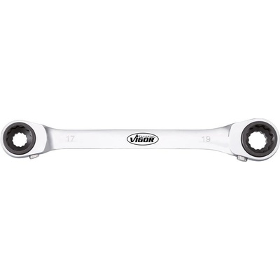 Vigor sada oboustranných ráčnových klíčů 10 - 19 mm V2705